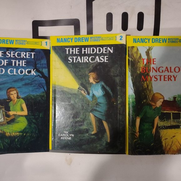 Nancy Drew Mystery Stories #'s 1,2 and 3 by Carolyn Keene 1987 Hardcovers - Picture 1 of 8